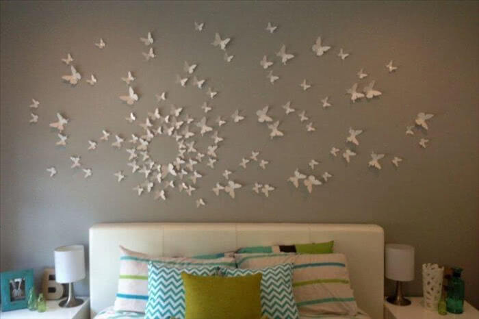 Бабочки из бумаги - Бабочки на стену своими руками